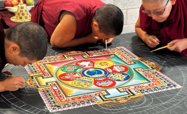 Tibet House US- Sand Mandala Creation by Jangchup Choeling Nuns